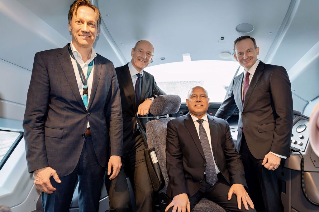 Michael Peter, Roland Busch, Kamel Al-Wazir, Volker Wissing. Photo source: Siemens Mobility
